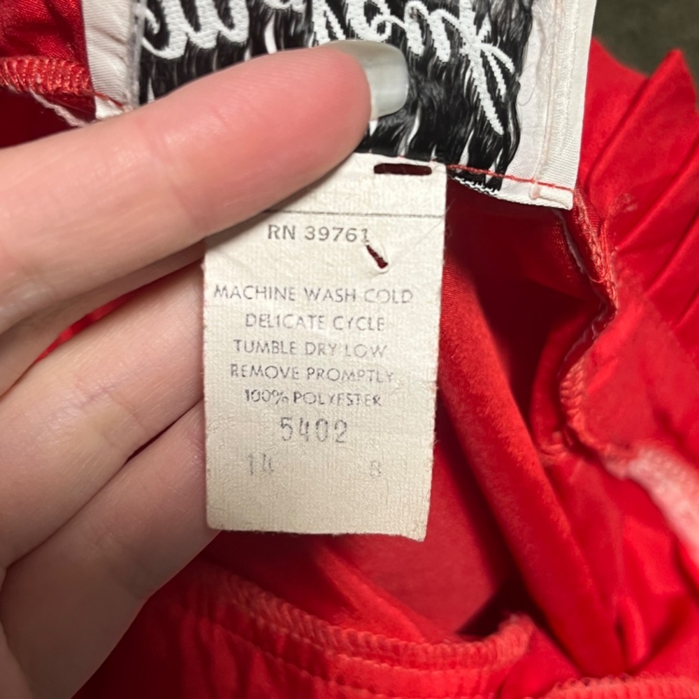 Red Ruffle Blouse - Picture 4 of 4